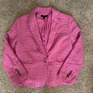 Ann Taylor 3/4 sleeve tweed blazer